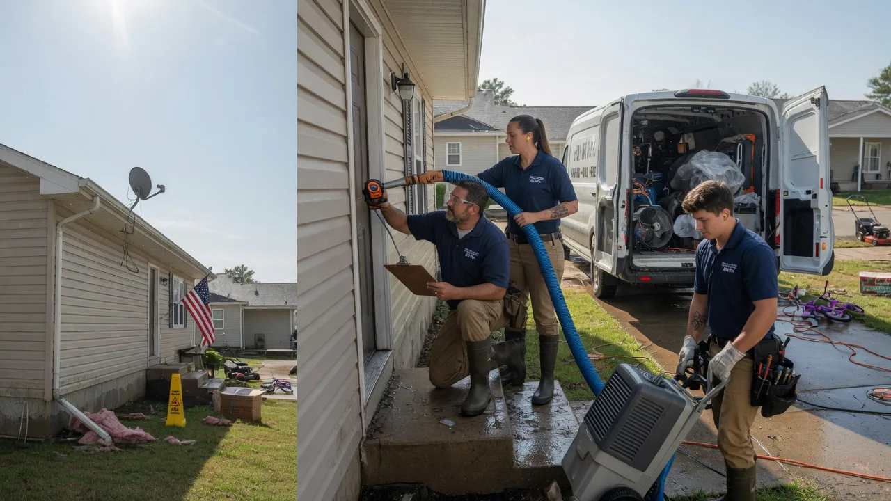 Ceiling Water Damage Restoration in West Point, IL near me